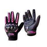 Guantes protección moto Race Tribe Fucsia