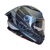Casco integral Spartan Panther SV Flight Negro Gris