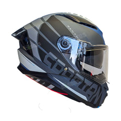 Casco integral Spartan Panther SV Flight Negro Gris