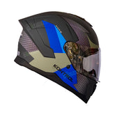 Casco Integral KNT M78 Forz Azul