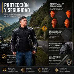Chaqueta protección Giacomo Hard Racer Gris 2.0