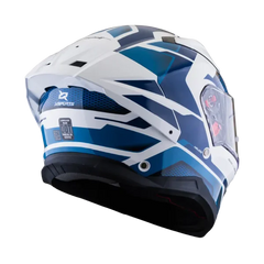 Casco Integral X-Sports Helios Asphalt Azul Blanco