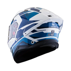 Casco Integral X-Sports Helios Asphalt Azul Blanco