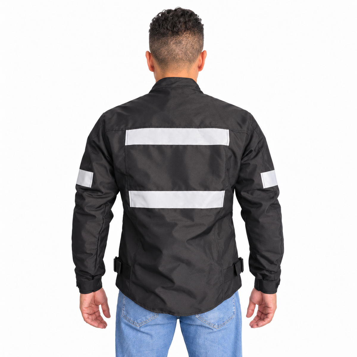 Combo Full Certificado Chaqueta Protección Inst Plus + Rodilleras shaft 313+ Guantes MC122