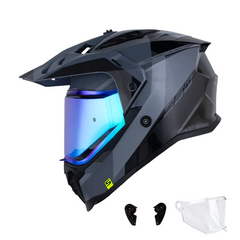 Casco multipropósito Shaft MX360 Kosh Gris Negro Brillo
