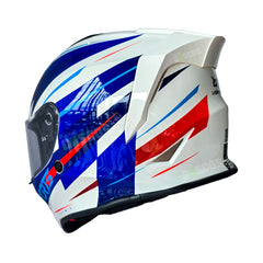 Casco Integral X-Sports V151 Kozmik Blanco + Visor Humo