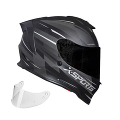 Casco Integral X-Sports V151 Kozmik Gris + Visor humo