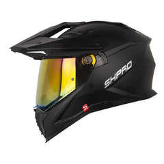 Casco multipropósito Shaft Pro MX400DV Solid Negro mate | Antiempañante Pinlock