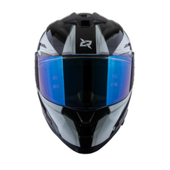 Casco integral X-sports 162 Maverix Gris Blanco Rojo Brillo