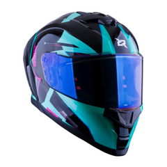 Casco integral X-sports 162 Maverix Turquesa Fucsia