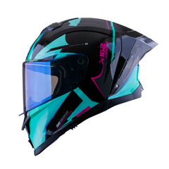 Casco integral X-sports 162 Maverix Turquesa Fucsia