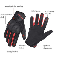Guantes de Protección Scoyco MC58-2 Rojo