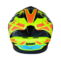 Casco integral SMK Typhoon Motorhead amarillo