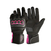 Guantes Mujer de Protección Moto caña larga Spartan Mugello Fucsia