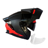 Casco Abatible AMX Nexo Nitro Rojo + Visor negro