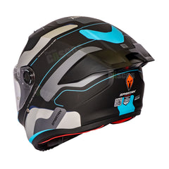 Casco integral Spartan Fenix Ork Azul Negro