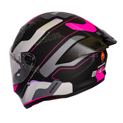 Casco integral Spartan Fenix Ork Fucsia Negro