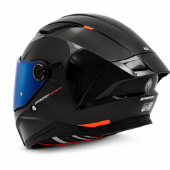 Casco integral Spartan Panther SV Solid Negro mate + Visor Azul