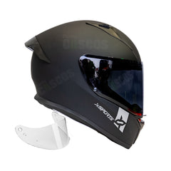 Casco Integral X-Sports Bolt Negro plano