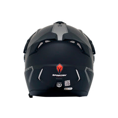 Casco multipropósito Spartan Wolf Negro plano
