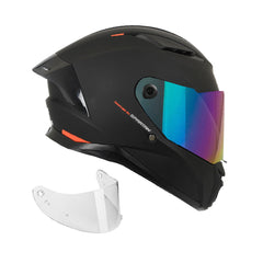 Casco integral Spartan Panther SV Solid Negro mate + Visor Iridium