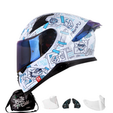 Casco Integral Shaft Pro 612DV Things Blanco