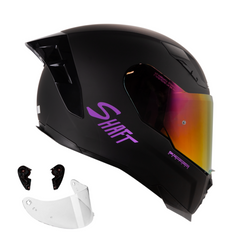 Casco Integral Shaft 562R Solid Negro Morado
