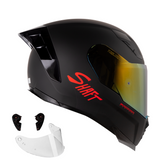 Casco Integral Shaft 562R Solid Negro Rojo