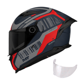 Casco integral MT Braker 2 Cockpit Rojo Azul Navi + Visor negro