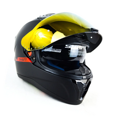 Casco Shaft 532DV Solid Negro Rojo