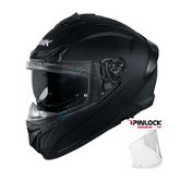 Casco integral SMK Typhoon Sparko Solid Negro + Pinlock 70
