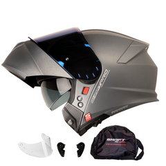 Casco Abatible Shaft Pro 4000 Gris Mate