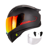 Casco Shaft 532DV Solid Negro Rojo