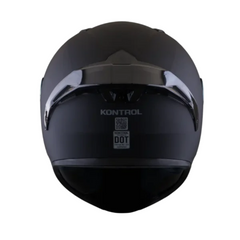 Casco Integral KNT Thunder Negro mate visor Iridium | Económico para mujer