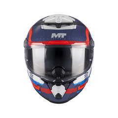 Casco integral MT Thunder 4R Revelant Blanco Azul Rojo