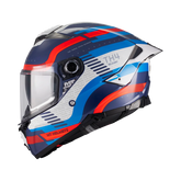 Casco integral MT Thunder 4R Revelant Blanco Azul Rojo
