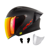 Casco Abierto Shaft 226 Negro Solid Rojo