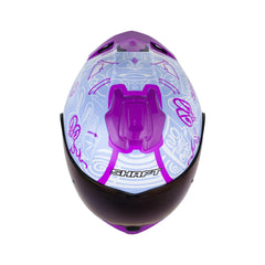 Casco Abatible Shaft 3540DV The World Lila