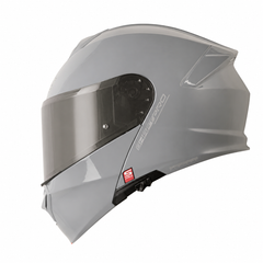 Casco Abatible Shaft Pro 4000 Gris nardo Brillo