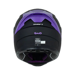 Casco Integral Shaft 502 Solid Negro Morado
