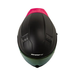 Casco Integral Shaft 504 Solid Negro Fucsia