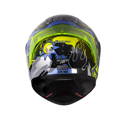 Casco Integral Shaft 526 Bonemax Gris amarillo