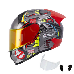 Casco Integral Shaft 560 Proton Pack Gris Rojo