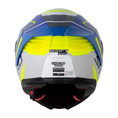Casco Integral Shaft Pro 609DV Sphere Blanco Amarillo Azul