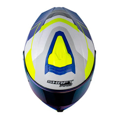 Casco Integral Shaft Pro 609DV Sphere Blanco Amarillo Azul