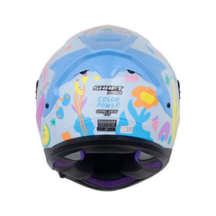 Casco Integral Shaft Pro 610 Doble Visor Color Power Azul Pastel
