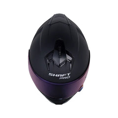 Casco Integral Shaft Pro 610 DV Solid Negro mate azul