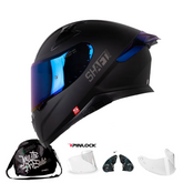 Casco Integral Shaft Pro 612DV Solid Negro Mate Gris