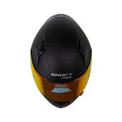 Casco Integral Shaft Pro 612DV Solid Negro Mate Rojo