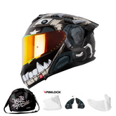 Casco Integral Shaft Pro 610 Doble Visor Cyberpunk